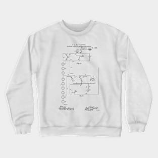 Electric Railway Controlling System Vintage Patent Hand Drawing Crewneck Sweatshirt